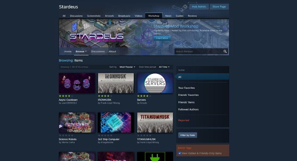 Stardeus Mods