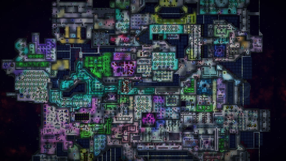 A large colony ship