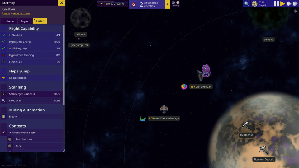 The Starmap of a sector